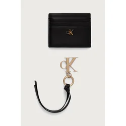 Darilni set Calvin Klein Ck Cardcase + Ck Key Fob LV04F0000G Črna