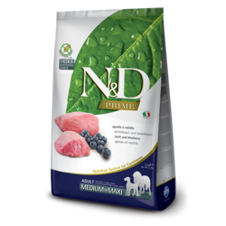 N&D Prime Medium/Maxi Adult, Jagnjetina i Borovnica - 12 kg