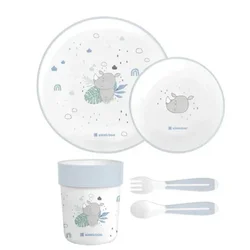 KikkaBoo set posuđa 4 dela Savanna Blue ( KKB40139 )