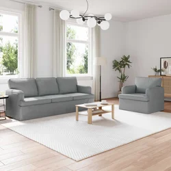 Set sofe 2 pcs Svijetlo siva 201 x 80 x 85 cm tkanina