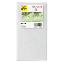 Filc samolepljiv 10x20cm. bela 5 kom