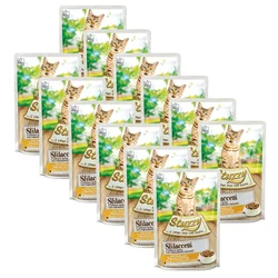 Stuzzy Cat Shreds chicken with ham 12x85 g