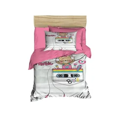 Lessential Maison PH152 Set Posteljine za Bebe - Ružičasta/Bela/Siva