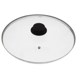 Pokrov 32cm / steklo, inox rob