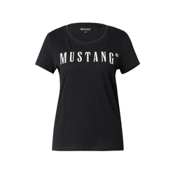 MUSTANG Majica Alama  črna / bela