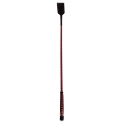 Devil Sticks Leather Stick with Neon Strip & Nubuck Leather Top 72cm Red