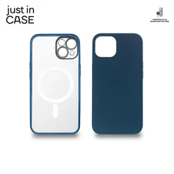 JUST IN CASE 2u1 transparentna/plava - Zaštitna maska za iPhone 14