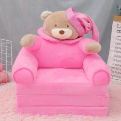 Foteljica za decu Sleeping Bear Pink