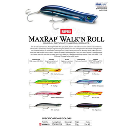 Vobler Rapala Max Rap Walkn Roll MXRWR13
