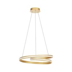 Redo 01-4361 - LED luster na sajli TORSION LED/40W/230V (prigušiva) zlatna