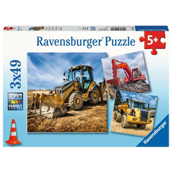 Ravensburger Slagalica Mašine u radu, 3x49 delova