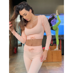 FWI Set Ženska majica dugih rukava i helanke Rose, Narandžasti
