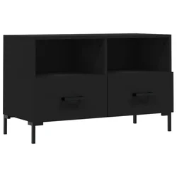 TV ormarić crni 80 x 36 x 50 cm od konstruiranog drva