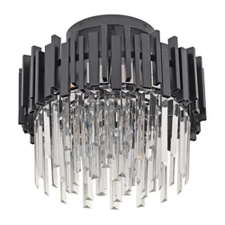 Brilagi - Stropno svetlo VERVE 6xE14/40W/230V prečnik 60 cm crna