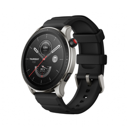 Amazfit GTR 4: crni - 1.43 - AMOLED - 466 x 466 px - Do 14 dana - Bluetooth - 5 ATM - Android i iOS - 46 x 46 x 10.6 mm - 34 g - BioTracker™ 4.0 PPG biometrijski senzor (podržava kisik u krvi, 4PD + 2LED), senzor ubrzanja, senzor žiroskopa, geomagnetski senzor, Barometarski visinomjer, senzor ambijentalnog svjetla - 24 mjeseca - Amazfit - Pametni satovi