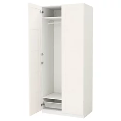 PAX / BERGSBO Garderober, bela/bela, 100x60x236 cm