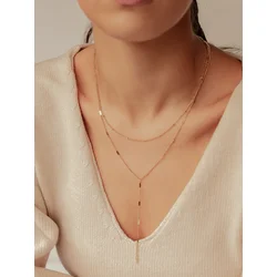 Hey Happiness Verižica Lariat zlata