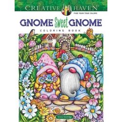Creative Haven Gnome Sweet Gnome Coloring Book