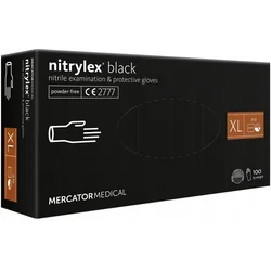 Jednokratne Rukavice Od Nitrila Nitrylex Black Crne Bez Pudera 100 kom Veličina Xl