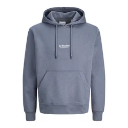JACK & JONES Majica JJESOHO bazaltno siva / bela