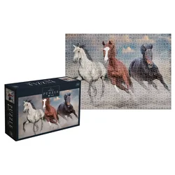 Interdruk - Puzzle Trije divji konji - 1 000 kosov