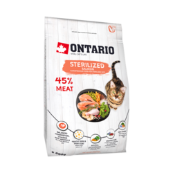 ONTARIO HRANA ZA MAČKE, STERILISED, LOSOS, 2KG