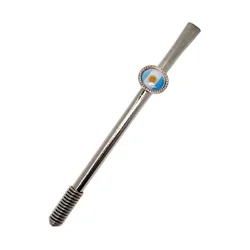 Bombilla Resorte Escudo Long Yerba Mate čaj, 15cm