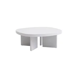 Wallity Klub sto Cream 92x35x92cm Sivi