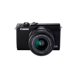CANON DSL-R fotoaparat EOS M100 + objektiv EFM15-45IS STM (2209C012AA), črn