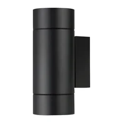 Spoljna zidna lampa 2 x GU10 svetlo gore i dole, crna, aluminijum, IP65