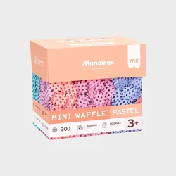 MARIOINEX Marioinex Mini Waffle Pastel 300-delni gradniki za 4-letnike, ki spodbujajo motorične sposobnosti.