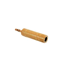 Cabletech Adapter banana 6.3mm/3.5mm. ST. pozlačen