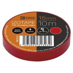 Izolirni trak PVC 15/10 rdeči