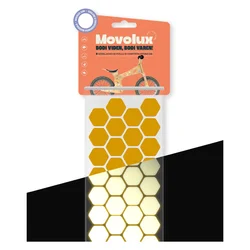 Movolux visoko odsevne nalepke Hexa Form, rumene