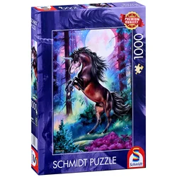 Schmidt - Puzzle Enorog ob polni luni - 1 000 kosov