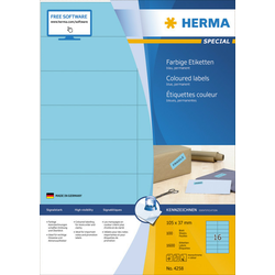 Herma etikete 105X37 A4/16 1/100 plava ( 02H4258 )