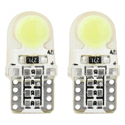 2/1 Led sijalica za auto Standard W5W T10 2COB 12V bela Amio
