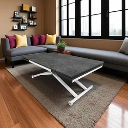 Hanah Home Proširivi trpezarijski sto, Crni