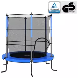 shumee trampolin z okroglo mrežo 140x160 cm modra