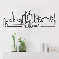 Wallity Zidna dekoracija Ottowa, 120 x 40 x 1,5 cm, Crna