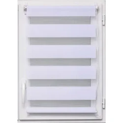 Zavesa rolo zebra 60x90 cm bela
