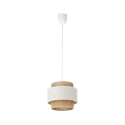 Luster na kanapu BOHO 1xE27/60W/230V pr. 20 cm krem/juta