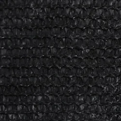 Jedro za zaštitu od sunca 160 g/m2 crno 4 x 4 x 5,8 m HDPE
