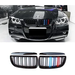 OEM Rešetke - Bubrezi BMW E90 (2005-2008), Dupli, Crne
