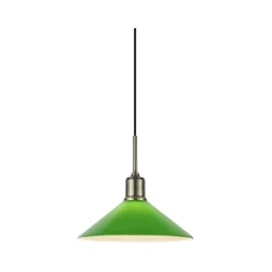 Markslöjd 108868 - Lestenec na vrvici VELA 1xE27/40W/230V medenina/zelena