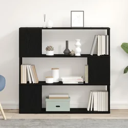 Set TV komoda Crni hrast 100 x 24 x 94 cm Konstruirano drvo