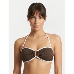 Seafolly Gornji del bikini Beach Bound 31283-072 Rjava