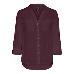 VERO MODA Bluza VMBUMPY  vinsko rdeča
