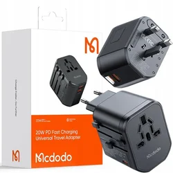 Mcdodo MCDODO HITR POLNILNI ADAPTER ANGLEŠKI VTIČ ZDA VB EU ZDA