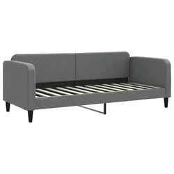Vidaxl Raztegljiva postelja temno siva 80x200 cm blago